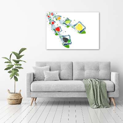 Quadro stampa su tela Cubetti di frutta