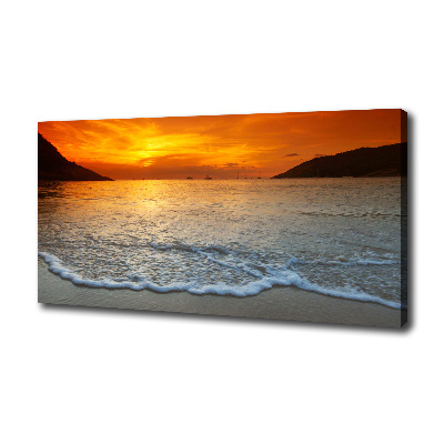Foto quadro su tela Mare al tramonto