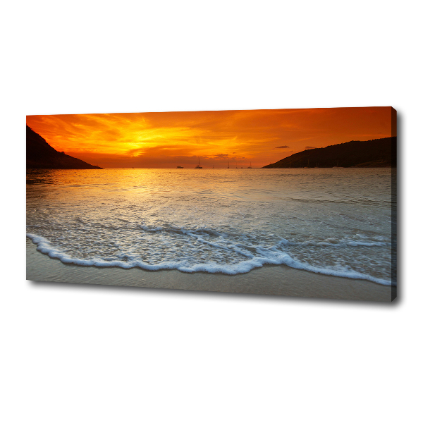 Foto quadro su tela Mare al tramonto