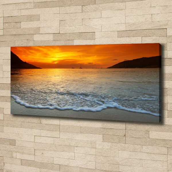 Foto quadro su tela Mare al tramonto