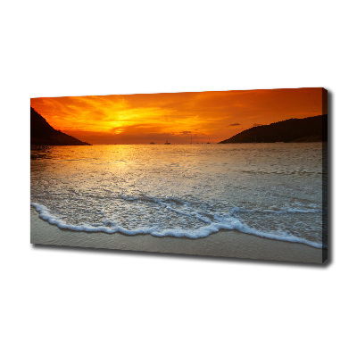 Foto quadro su tela Mare al tramonto