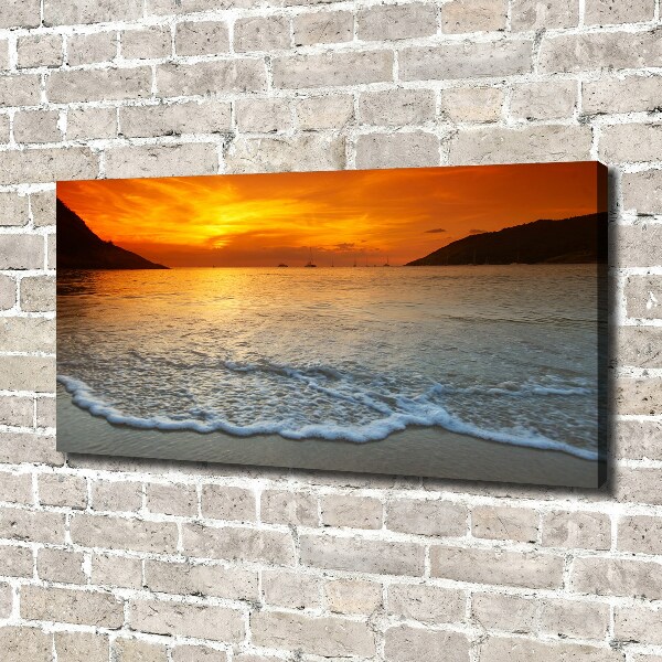 Foto quadro su tela Mare al tramonto
