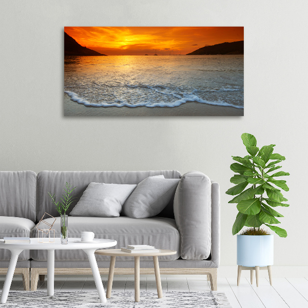 Foto quadro su tela Mare al tramonto