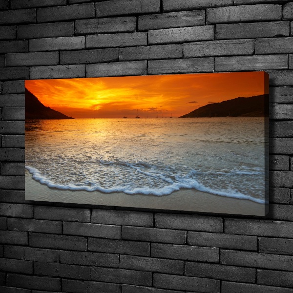 Foto quadro su tela Mare al tramonto