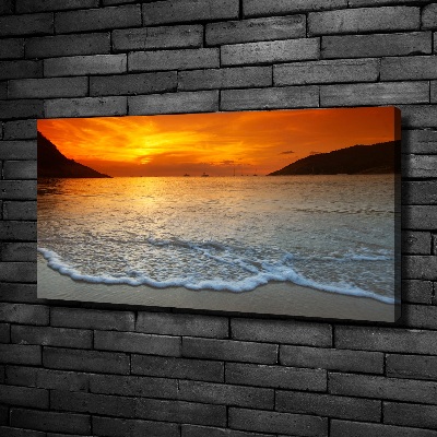 Foto quadro su tela Mare al tramonto