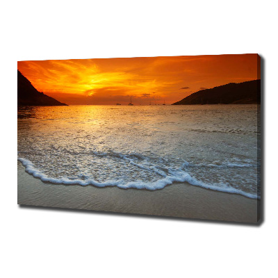 Foto quadro su tela Mare al tramonto