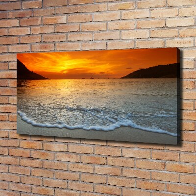 Foto quadro su tela Mare al tramonto