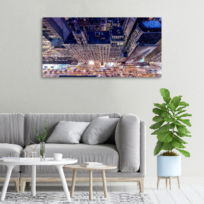 Quadro stampa su tela New York di notte