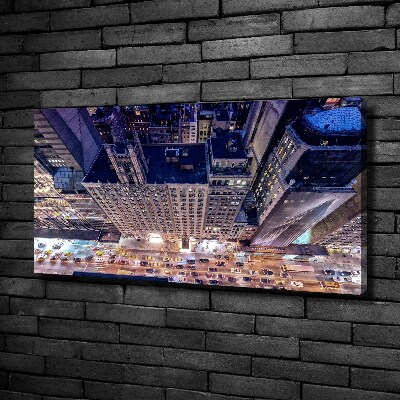 Quadro stampa su tela New York di notte