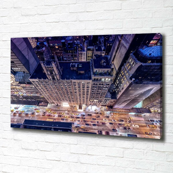 Quadro stampa su tela New York di notte