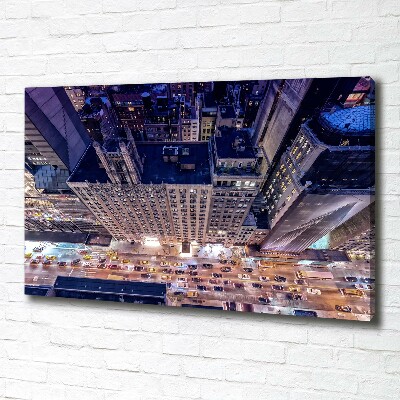 Quadro stampa su tela New York di notte