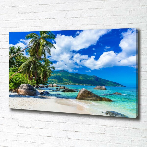 Foto quadro su tela Spiaggia delle Seychelles
