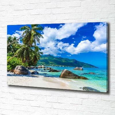 Foto quadro su tela Spiaggia delle Seychelles