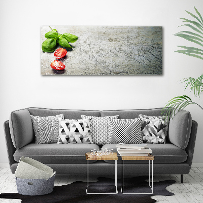 Quadro stampa su tela Pomodori e basilico