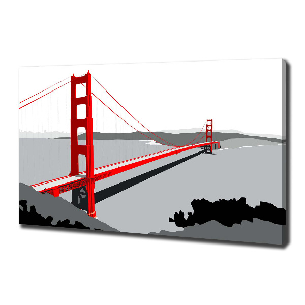 Foto quadro su tela Ponte di San Francisco
