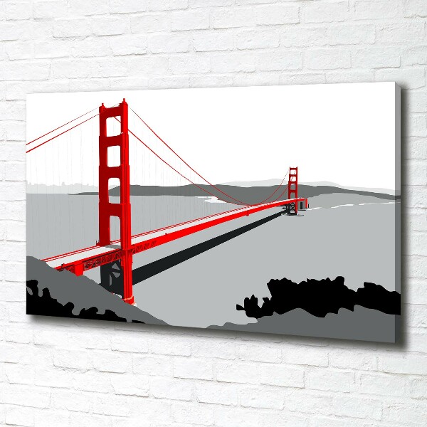 Foto quadro su tela Ponte di San Francisco