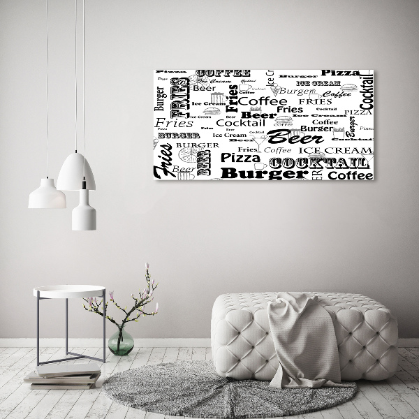 Foto quadro su tela Menù del ristorante