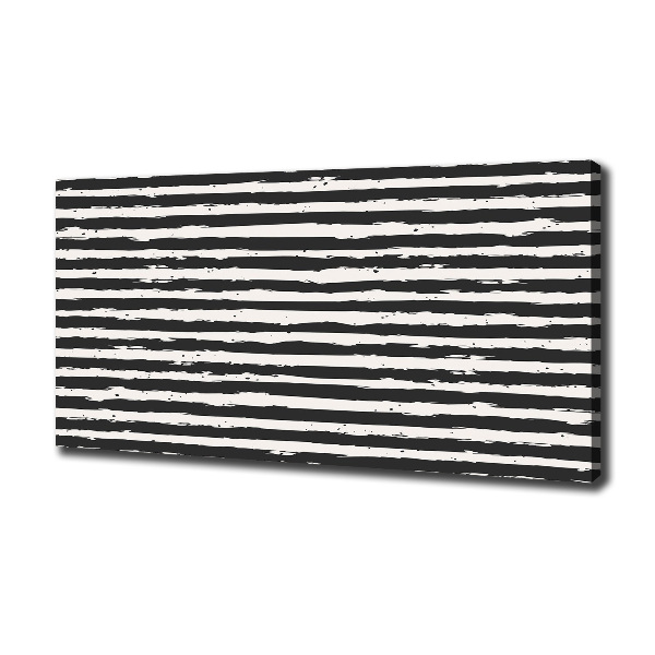Quadro stampa su tela Strisce bianche e nere