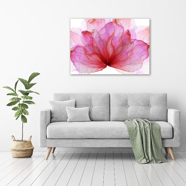 Quadro stampa su tela Fiore rosa