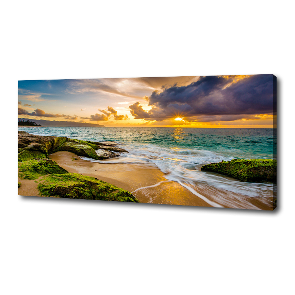 Quadro su tela Mare al tramonto