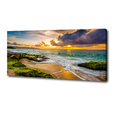 Quadro su tela Mare al tramonto