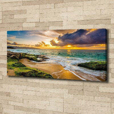 Quadro su tela Mare al tramonto