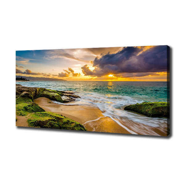 Quadro su tela Mare al tramonto