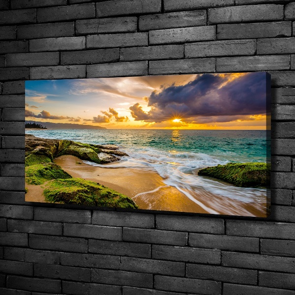 Quadro su tela Mare al tramonto