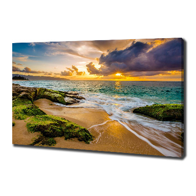 Quadro su tela Mare al tramonto
