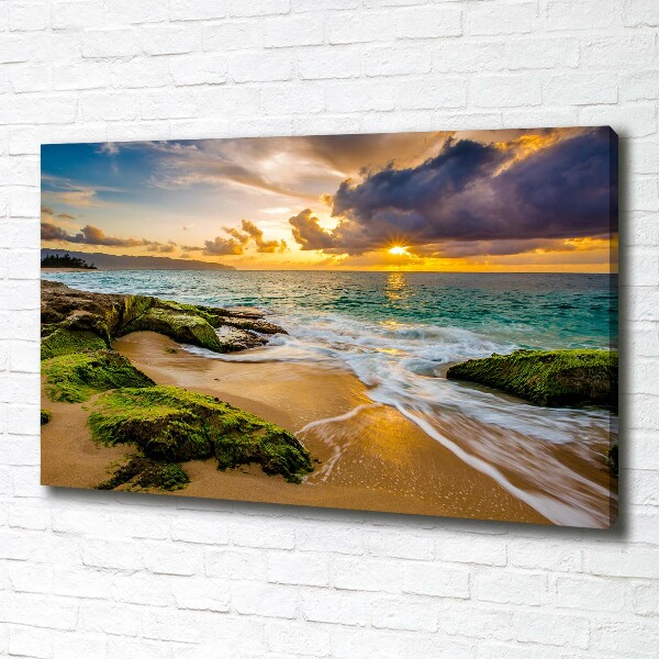 Quadro su tela Mare al tramonto