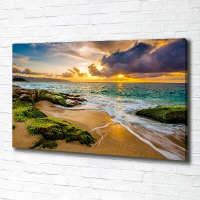 Quadro su tela Mare al tramonto