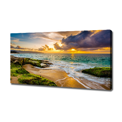 Quadro su tela Mare al tramonto