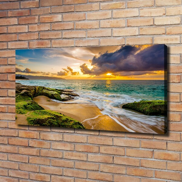 Quadro su tela Mare al tramonto