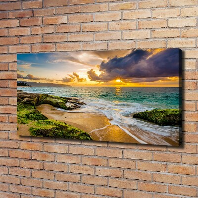 Quadro su tela Mare al tramonto