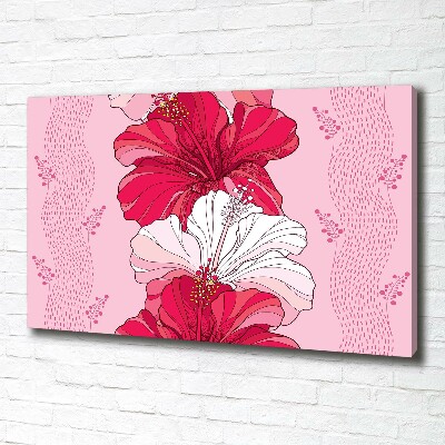 Foto quadro su tela Fiori hawaiani