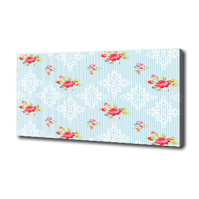 Quadro su tela Rose e ornamenti