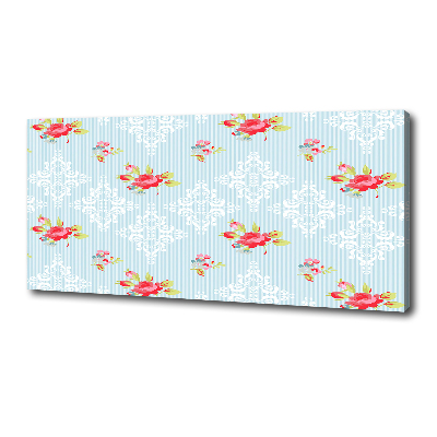 Quadro su tela Rose e ornamenti