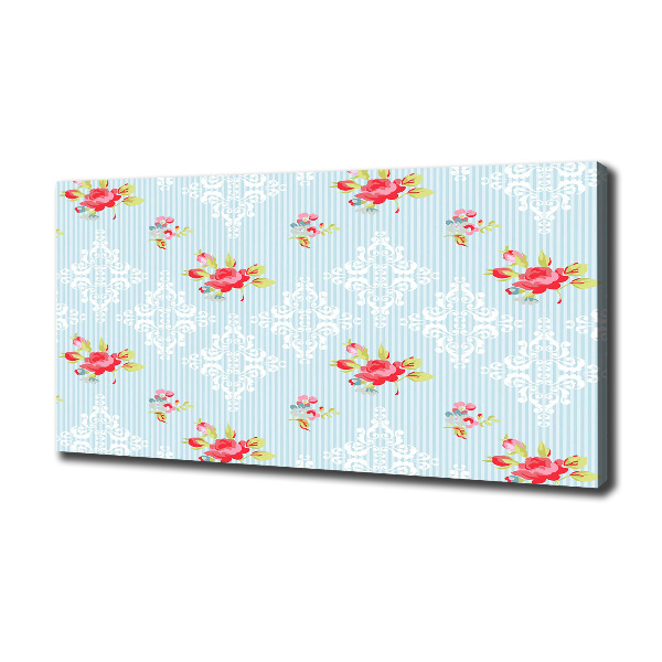 Quadro su tela Rose e ornamenti