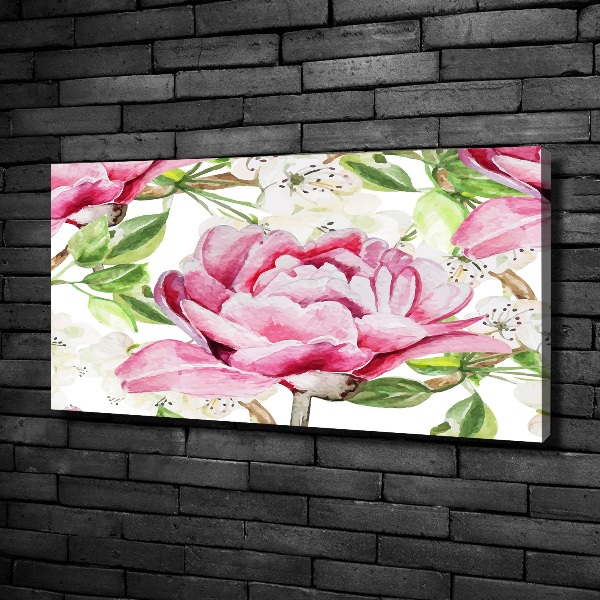 Quadro stampa su tela Peonie