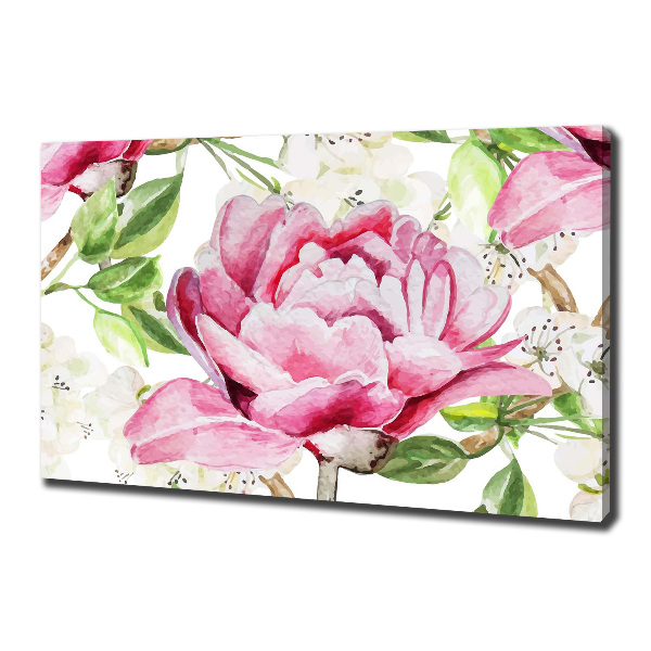 Quadro stampa su tela Peonie