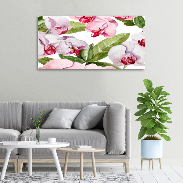 Quadro su tela Orchidee rosa