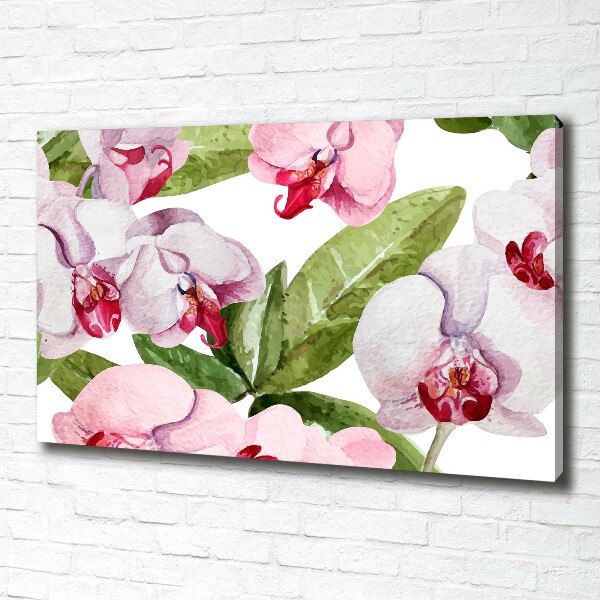 Quadro su tela Orchidee rosa