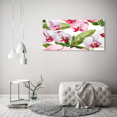 Quadro su tela Orchidee rosa