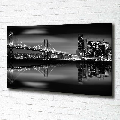 Foto quadro su tela San Francisco di notte