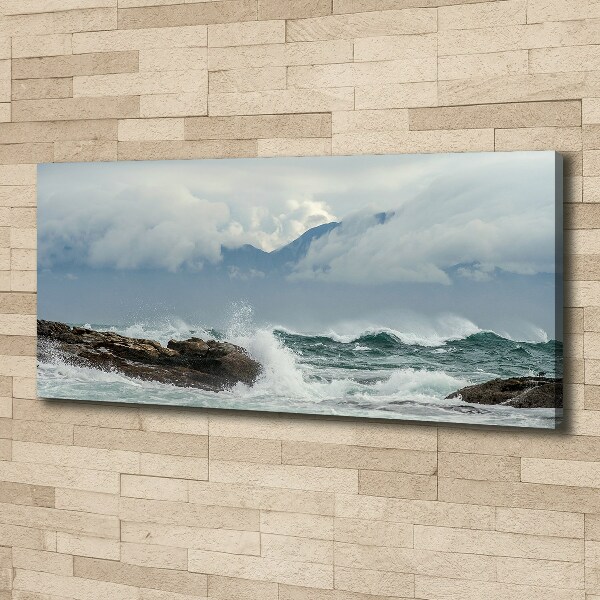 Quadro stampa su tela Mare agitato