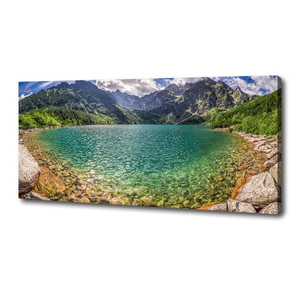 Quadro stampa su tela Lago tra le montagne