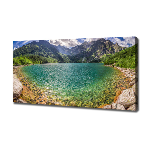 Quadro stampa su tela Lago tra le montagne