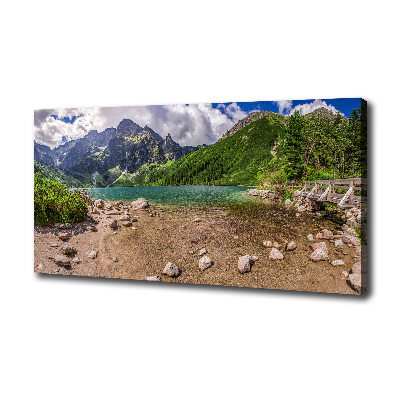 Quadro su tela Lago tra le montagne
