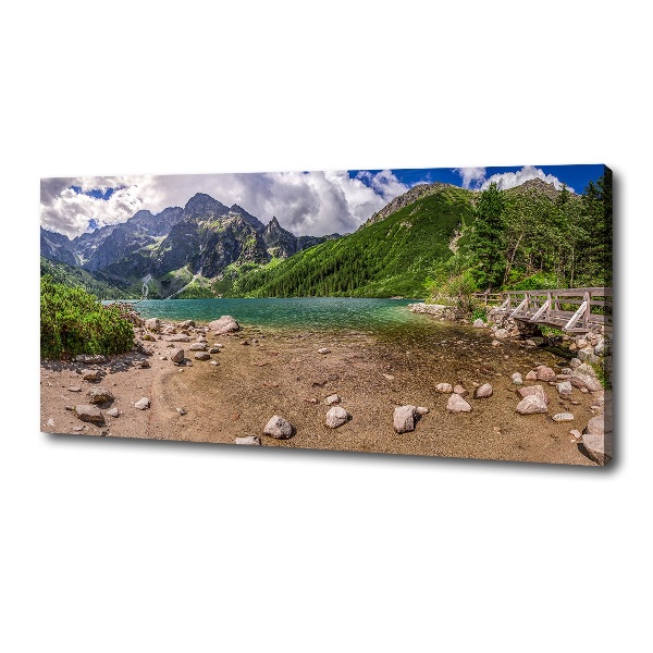 Quadro su tela Lago tra le montagne