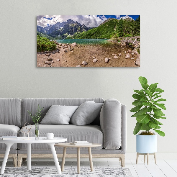 Quadro su tela Lago tra le montagne